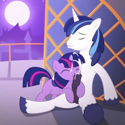 Size: 1280x1280 | Tagged: explicit, artist:grispinne, shining armor, twilight sparkle, ball fondling, balls, blowjob, brother and sister, cum, cumming, cute, cute porn, dead source, erection, eyes closed, facial, female, filly, filly twilight sparkle, foal, foalcon, g4, happy, happy sex, horn, horsecock, imported from derpibooru, incest, licking, licking cock, lip bite, male, moon, nudity, oral, penis, pony, public sex, ship:shiningsparkle, shipping, siblings, smiling, stallion, stallion on filly, straight, teeth, tongue out, twiabetes, twicest, unicorn, unicorn twilight, younger