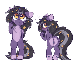 Size: 2200x1797 | Tagged: explicit, artist:rivibaes, oc, oc:rivibaes, anthro, banned from derpibooru, chest fluff, female, imported from twibooru, lolicon, presenting, solo, underage, unicorn