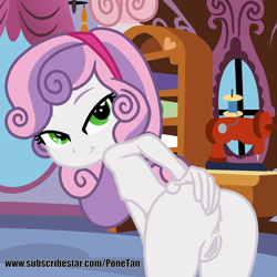 Size: 4000x4000 | Tagged: explicit, artist:cloppy hooves, sweetie belle, anus, banned from derpibooru, bedroom eyes, child, equestria girls, female, imported from twibooru, lolicon, looking at you, nipples, nudity, presenting, underage, vagina