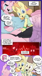 Size: 5000x9000 | Tagged: explicit, artist:clarabellecrow, pinkie pie, anthro, areola, areola slip, bandaid, banned from derpibooru, bicolor horsecock, big penis, blushing, bracelet, breasts, busty pinkie pie, cheek to cheek, clothes, comic, crying, dialogue, dickie pie, ear piercing, earring, earth pony, erection, eyes on the prize, female, freckles, futa, horsecock, huge penis, imported from twibooru, impossibly large penis, intersex, jewelry, lolicon, male, nudity, open mouth, open smile, overalls, pegasus, penis, piercing, pigtails, pound cake, pumpkin cake, rule 63, shirt, shocked expression, shotacon, siblings, sisters, smiling, speech bubble, sweat, sweatdrop, tooth gap, torn clothes, underage, unicorn, vein, veiny cock