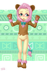 Size: 2297x3468 | Tagged: explicit, artist:uotapo, fluttershy, animal costume, banned from derpibooru, barbie doll anatomy, blushing, clothes, costume, cowardly lion, cute, equestria girls, equestria girls interpretation, fangs, featureless crotch, female, g4, idw, imported from twibooru, lionshy, lolicon, my little pony classics reimagined: the unicorn of odd, nudity, open mouth, partial nudity, paws, paywalled source, scene interpretation, shyabetes, solo, the unicorn of odd, the wizard of oz, torn clothes, underage, uotapo is trying to murder us, weapons-grade cute, younger