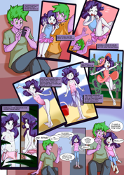 Size: 3720x5244 | Tagged: questionable, artist:anibaruthecat, rarity, spike, comic:private photo sessions, comic:private photo sessions (eqg), banned from derpibooru, equestria girls, female, imported from twibooru, lolicon, male, shipping, sparity, straight, underage