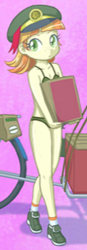 Size: 106x305 | Tagged: suggestive, artist:uotapo, banned from derpibooru, bicycle, bra, charity, clothes, cute, edit, equestria girls, equestria girls-ified, female, filly guides, girl scout, girl scout uniform, green underwear, hat, image for the breezies, imported from twibooru, lolicon, looking at you, panties, picture for breezies, samoas, scout uniform, shoes, skimpy outfit, skirt, socks, swimsuit, tag-a-long, thin mint, thumbnail, underage, underwear, underwear edit