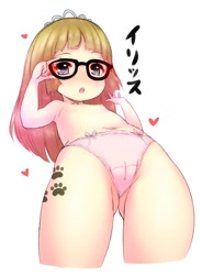 Size: 540x734 | Tagged: questionable, artist:born-to-die, almost nude, banned from derpibooru, breasts, cameltoe, clothes, cutie mark on human, delicious flat chest, female, glasses, holding glasses, human, humanized, imported from twibooru, jewelry, lolicon, looking down, nipples, nudity, panties, partial nudity, tiara, topless, underage, underwear, zippoorwhill