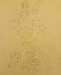 Size: 2928x3648 | Tagged: explicit, twilight sparkle, anonymous artist, banned from derpibooru, blossom (powerpuff girls), bubbles (powerpuff girls), buttercup (powerpuff girls), female, imminent vore, imported from twibooru, lolicon, sketch, traditional art, underage