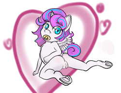 Size: 3300x2550 | Tagged: explicit, artist:stardust-pony, princess flurry heart, anthro, anus, banned from derpibooru, female, imported from twibooru, lolicon, nudity, pacifier, underage, vulva