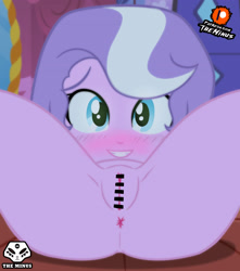 Size: 2893x3273 | Tagged: explicit, artist:theminus, diamond tiara, anus, banned from derpibooru, censored, child, clothes, equestria girls, female, imported from twibooru, lolicon, nudity, underage, underwear, vagina, young