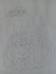 Size: 3120x4160 | Tagged: explicit, scootaloo, anonymous artist, asphyxiation, banned from derpibooru, blossom (powerpuff girls), crotchboobs, digestion, drowning, female, foalcon, imported from twibooru, lolicon, nudity, sketch, traditional art, underage, vore