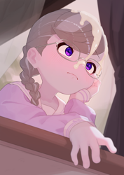 Size: 2894x4093 | Tagged: explicit, artist:dekasuji, silver spoon, aftersex, banned from derpibooru, child, clothes, cum, cum on hair, cum on nose, equestria girls, explicit source, facial, female, glasses, hand on cheek, imported from twibooru, lolicon, solo, underage
