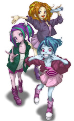 Size: 606x1000 | Tagged: questionable, artist:ddd1983, adagio dazzle, aria blaze, sonata dusk, adoragio, ariabetes, banned from derpibooru, boots, child, clothes, cute, edit, editor needed, equestria girls, female, females only, imported from twibooru, lolicon, nipple slip, nipples, nudity, partial nudity, partial nudity edit, pigtails, ponytail, shoes, shorts, skirt, socks, sonatabetes, subtly questionable, the dazzlings, underage, wardrobe malfunction, younger