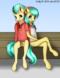 Size: 5000x6500 | Tagged: explicit, artist:emilywulfstudios, anthro, balls, banned from derpibooru, barley barrel, barrel twins, brother and sister, casual nudity, commission, female, imported from twibooru, lolicon, male, nudity, partial nudity, paywalled source, pegasus, penis, pickle barrel, shotacon, siblings, sitting, twins, underage, unguligrade anthro