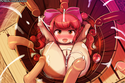 Size: 3000x2000 | Tagged: explicit, artist:lumineko, apple bloom, adorabloom, aftersex, ahegao, alternate version, anus, apple, apple bloom's bow, apple bobbing, banned from derpibooru, barefoot, barrel, bloom butt, blushing, bow, butt, child, creampie, cum, cute, cute porn, feet, female, food, hair bow, heart eyes, human, humanized, imported from twibooru, legs behind head, lolicon, looking at you, nipples, nudity, open mouth, penis, silly, smiling, soles, solo, solo female, toes, tongue out, underage, vulva, water, wingding eyes