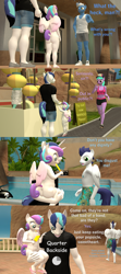 Size: 1920x4320 | Tagged: questionable, artist:papadragon69, princess flurry heart, shining armor, 3d, alicorn, anthro, ass, azure velour, bait and switch, banned from derpibooru, butt, carrying, casual nudity, clothed female nude female, clothed male nude female, comic, dialogue, earth pony, exhibitionism, father and child, father and daughter, female, food, humor, imported from twibooru, jogging, joke, lolicon, male, naked flurry heart, nickelback, nudity, parent and child, pegasus, plantigrade anthro, pokey pierce, popsicle, public nudity, shoes only, soarin', source filmmaker, toddlercon, underage, unicorn