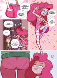 Size: 2304x3168 | Tagged: explicit, artist:drantyno, pinkie pie, comic:lily's babysiter, age difference, banned from derpibooru, equestria girls, female, females only, imported from twibooru, lesbian, lily pad (equestria girls), lilybutt, lilypie, lolicon, paywalled source, underage