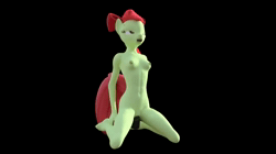 Size: 1280x720 | Tagged: explicit, artist:kagesan, artist:phyrexfirestorm, apple bloom, 3d, animated, anthro, banned from derpibooru, dildo, earth pony, female, imported from twibooru, lolicon, sex toy, solo, underage