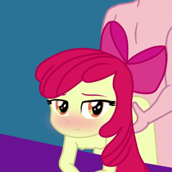Size: 1080x1080 | Tagged: explicit, artist:cloppy hooves, apple bloom, animated, anus, applecest, ass, balls, banned from derpibooru, belly button, big mcintosh, bloom butt, blushing, breasts, butt, creampie, cum, equestria girls, female, female focus, head out of frame, imported from twibooru, incest, lolicon, loop, macbloom, male, nipples, nudity, penetration, penis, sex, shipping, small breasts, solo focus, sound, straight, underage, vaginal, vaginal creampie, vulva