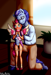 Size: 2113x3128 | Tagged: explicit, artist:anibaruthecat, alternate version, anthro, argyle starshine, banned from derpibooru, child, clothes, earth pony, fake wings, father and child, father and daughter, female, fingering, g5, glasses, imported from twibooru, incest, lolicon, male, molestation, panties, panties pulled down, parent and child, personal space invasion, sex, skirt, skirt lift, straight, sunny starscout, underage, underwear, unguligrade anthro, vaginal secretion stain, vaginal secretions, vaginal secretions dripping