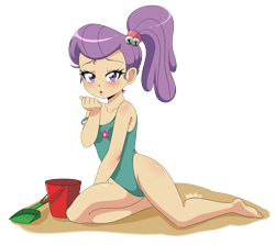 Size: 4500x4014 | Tagged: suggestive, artist:danmakuman, banned from derpibooru, bikini, child, clothes, equestria girls, female, imported from twibooru, lily pad (equestria girls), lolicon, simple background, swimsuit, transparent background, underage, young