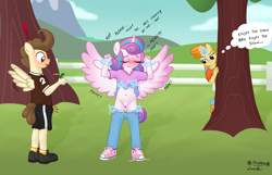 Size: 3245x2093 | Tagged: explicit, artist:tolpain, princess flurry heart, anthro, banned from derpibooru, embarrassed, embarrassed nude exposure, female, imported from twibooru, lolicon, male, nudity, pound cake, pumpkin cake, shotacon, underage