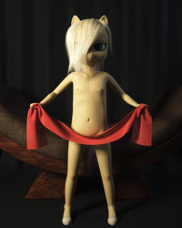 Size: 1200x1500 | Tagged: explicit, artist:zed001, oc, oc:april, anthro, banned from derpibooru, belly button, breasts, delicious flat chest, earth pony, female, imported from twibooru, lolicon, nudity, solo, underage, unguligrade anthro