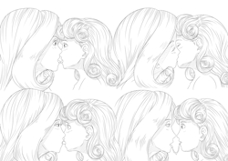 Size: 3508x2480 | Tagged: suggestive, artist:tdf, rarity, sweetie belle, banned from derpibooru, female, human, humanized, imported from twibooru, incest, kissing, lolicon, nudity, underage