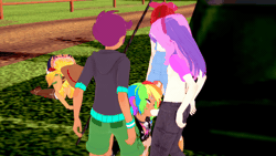 Size: 960x540 | Tagged: explicit, artist:iconoclasm, apple bloom, applejack, rainbow dash, scootaloo, sweetie belle, 3d, animated, banned from derpibooru, blowjob, cuckolding, cuckquean, female, futa, futa apple bloom, futa loli, futa on female, futa scootaloo, futa sweetie belle, gif, human, humanized, implied appledash, implied infidelity, implied lesbian, implied shipping, imported from twibooru, intersex, koikatsu, lolicon, nudity, oral, penis, sex, underage