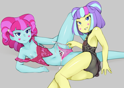 Size: 3536x2500 | Tagged: questionable, artist:oozutsucannon, banned from derpibooru, child, clothes, equestria girls, female, imported from twibooru, kiwi lollipop, lingerie, lolicon, supernova zap, underage, young, younger