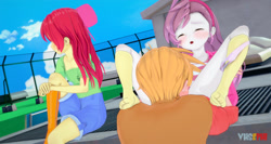 Size: 1920x1024 | Tagged: explicit, apple bloom, sweetie belle, age difference, banned from derpibooru, cunnilingus, equestria girls, female, human, human on equestria girl action, imported from twibooru, lolicon, male, oral, prompter:vhsephiyagami, sex, straight, underage