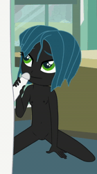 Size: 1080x1920 | Tagged: explicit, artist:cloppy hooves, queen chrysalis, shining armor, animated, banned from derpibooru, bedroom eyes, bouncing, breasts, delicious flat chest, equestria girls, equestria girls-ified, faceless male, female, female focus, handjob, imported from twibooru, lidded eyes, lolicon, looking up, male, nipples, nudity, offscreen character, penis, show accurate, show accurate porn, solo focus, straight, tongue out, underage, vulva, younger