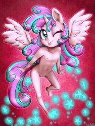 Size: 1909x2541 | Tagged: explicit, artist:anibaruthecat, princess flurry heart, anthro, banned from derpibooru, female, imported from twibooru, lolicon, nudity, underage, vulva