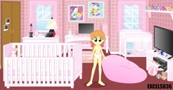 Size: 6854x3595 | Tagged: explicit, artist:excelso36, apple bloom, applejack, fluttershy, pinkie pie, princess celestia, princess flurry heart, princess luna, rainbow dash, rarity, scootaloo, shining armor, spike, sweetie belle, twilight sparkle, baby bottle, banned from derpibooru, barefoot, bedroom, changing table, computer, crib, cutie mark crusaders, diaper, diaper fetish, equestria girls, feet, female, fetish, g1, g1 to equestria girls, generation leap, imported from twibooru, lava lamp, lolicon, mane seven, mane six, megan williams, nintendo switch, nipples, nudity, nursery, pointy ponies, princess cadance, purple frizz, solo, stars, sunset shimmer, television, toy, trixie, underage, younger