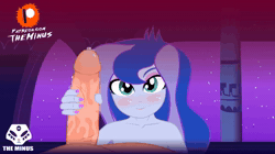 Size: 1280x720 | Tagged: explicit, artist:theminus, princess luna, animated, banned from derpibooru, big penis, equestria girls, faceless male, female, handjob, imported from twibooru, lolicon, male, no sound, nudity, offscreen character, painted nails, penis, precum, underage, webm