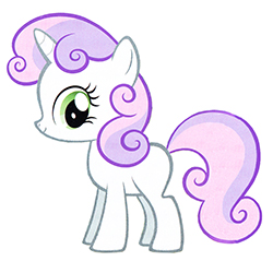 Size: 250x239 | Tagged: safe, sweetie belle, blank flank, closed mouth, cute, diasweetes, female, filly, foal, g4, g4 brand assets, horn, imported from derpibooru, official, pony, simple background, smiling, solo, stock vector, toy, toy interpretation, unicorn, white background