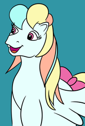 Size: 1325x1954 | Tagged: safe, artist:bridle timeout, oc, oc:little twilight, female, filly, first tooth pony, foal, g1, g4, g4 to g1, generation leap, imported from derpibooru, offspring, parent:oc:bridle timeout, parent:zephyr breeze, parents:briphyr, parents:canon x oc, pegasus, pony