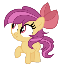 Size: 630x638 | Tagged: safe, artist:lunerymish, oc, earth pony, female, filly, foal, imported from derpibooru, offspring, parent:apple bloom, parent:tender taps, parents:tenderbloom, pony