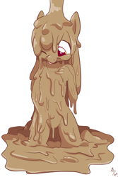 Size: 1000x1500 | Tagged: questionable, artist:fuf, apple bloom, anthro, banned from derpibooru, clothes, female, imported from twibooru, lolicon, mud, solo, swimsuit, underage