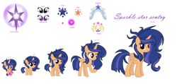 Size: 1280x609 | Tagged: safe, artist:galaxystar2012, oc, oc:sparkle star, alicorn, baby, baby pony, female, filly, foal, imported from derpibooru, mare, offspring, parent:flash sentry, parent:twilight sparkle, parents:flashlight, pony, teenager