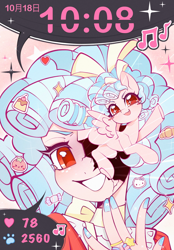 Size: 1784x2560 | Tagged: safe, artist:super阿芙瑞ya, :d, blue nail polish, bow, bread, candy, cozy glow, croissant, digital clock, equestria girls, eye, eyes, fangs, female, filly, flying, foal, food, full body, g4, hair ribbon, hand up, hello kitty, hello kitty (character), human, imported from derpibooru, jewelry, looking at you, motion lines, music notes, neck bow, open mouth, open smile, paws, pegasus, pony, pudding, raised hoof, red dress, ribbon, ring, sanrio, smiling, sparkles, speech bubble, spread wings, starry eyes, tail, tail bow, tomato, upper body, v-shaped eyebrows, wallpaper, wingding eyes, wings, yellow bow, yellow hair ribbon, yellow tail bow