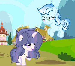 Size: 1280x1126 | Tagged: safe, artist:galaxystarsparkles, oc, oc:galaxy star sparkles, oc:skyweather, alicorn, female, filly, foal, imported from derpibooru, offspring, outdoors, parent:flash sentry, parent:rainbow dash, parent:soarin', parent:twilight sparkle, parents:flashlight, parents:soarindash, pegasus, pony
