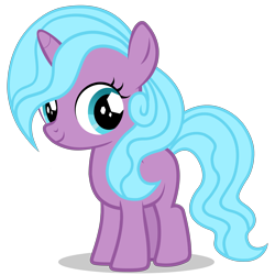 Size: 5000x5000 | Tagged: safe, artist:alicesponycorner, absurd resolution, adobe animate, adobe flash, blue eyes, blue mane, blue tail, crystal pony, female, filly, foal, full body, g4, gameloft, gameloft interpretation, horn, idw, idw showified, imported from derpibooru, mare, pink coat, pony, radiant hope, show accurate, simple background, smiling, solo, tail, transparent background, unicorn, vector