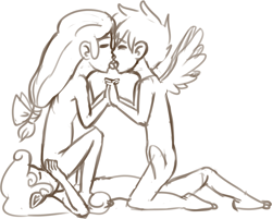 Size: 2720x2185 | Tagged: explicit, artist:crade, apple bloom, scootaloo, sweetie belle, abdominal bulge, banned from derpibooru, black and white, cunnilingus, female, grayscale, group sex, human, humanized, imported from twibooru, intersex, kissing, lolicon, making out, monochrome, nudity, oral, penis, polyamory, scootabelle, scootabloom, sex, shipping, simple background, sketch, sweetiebloom, sweetiebloomaloo, threesome, underage, white background, winged humanization, wings