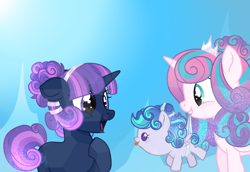 Size: 1280x881 | Tagged: safe, artist:amago9, princess flurry heart, oc, alicorn, baby, baby pony, colt, female, foal, g4, horn, imported from derpibooru, male, mare, older, older flurry heart, pegasus, pony, unicorn