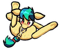 Size: 773x617 | Tagged: explicit, artist:xantus, oc, oc:apogee, anus, autocunnilingus, blushing, butt, butt freckles, derpibooru exclusive, dock, drool, female, filly, floppy ears, foal, foalcon, freckles, genitals, imported from derpibooru, lying down, masturbation, nudity, oc only, oral, pegasus, pegasus oc, pixel-crisp art, plot, ponut, pony, rear view, red eyes, simple background, solo, solo female, tail, tail wrap, teenager, vaginal secretions, vulva, white background