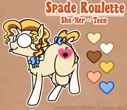 Size: 1459x1268 | Tagged: explicit, artist:alleymutt, oc, oc:spade roulette, anatomically correct, anus, big crotchboobs, bow, clitoris, coat markings, crotchboobs, female, filly, foal, foalcon, genitals, glasses, horn, imported from derpibooru, neck bow, nipples, nudity, oc only, pony, reference sheet, sidepussy, small horn, socks (coat markings), solo, solo female, tail, tail bow, teats, teenager, tongue out, unicorn, unicorn oc, vulva, vulvar winking, young