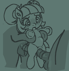 Size: 574x590 | Tagged: explicit, artist:myra, oc, oc:twin tails, abdominal bulge, age difference, anal, balls, dubious consent, faceless male, female, filly, foal, foalcon, genitals, group sex, heart, heart eyes, holding a pony, horsecock, imported from derpibooru, male, mmf threesome, multiple penetration, nudity, oc only, offscreen character, offscreen male, pegasus, pegasus oc, penetration, penis, pony, sex, size difference, sketch, solo focus, threesome, vaginal, vulva, wingding eyes