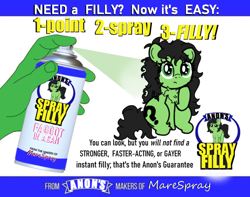 Size: 1704x1340 | Tagged: safe, oc, oc:anon, oc:filly anon, artist needed, chest fluff, female, filly, foal, hand, imported from derpibooru, looking at you, oc only, offscreen character, solo focus, spray, spray can, vulgar