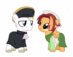 Size: 2820x2184 | Tagged: safe, artist:an1mki, 2026, ahoge, chibitalia, cloak, clothes, colt, digital art, dress, duo, duo male, earth pony, foal, hat, hetalia, holy roman empire, holy roman empire (hetalia), imported from derpibooru, italy, italy (hetalia), male, nation ponies, pegasus, ponified, pony, ponytalia, simple background, unshorn fetlocks, white background