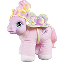 Size: 130x130 | Tagged: safe, photographer:absol, baby, baby pony, bedroom, brush, butterfly wings, clothes, cute, earth pony, electronic toy, female, filly, foal, g3, g3 adorabug, imported from derpibooru, irl, junebetes, junebug (g3), lowres, official, photo, pony, shirt, simple background, smiling, so soft, solo, toenails, toy, white background, wings