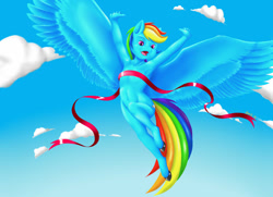 Size: 1000x722 | Tagged: questionable, artist:oniei, rainbow dash, anthro, banned from derpibooru, female, imported from twibooru, lolicon, pegasus, sofurry cub purge, underage