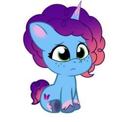 Size: 1280x1280 | Tagged: safe, artist:bluemario11, female, filly, foal, g5, horn, imported from derpibooru, misty brightdawn, rebirth misty, simple background, transparent background, unicorn